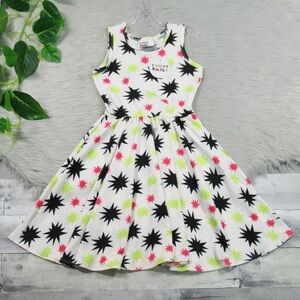 Dot Dot Smile Bam! 💥 Neon Burst Tank Dress 
Little Girls Size 7